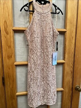 NIGHTWAY Rose Gold Sequin Party Dress, sz 10